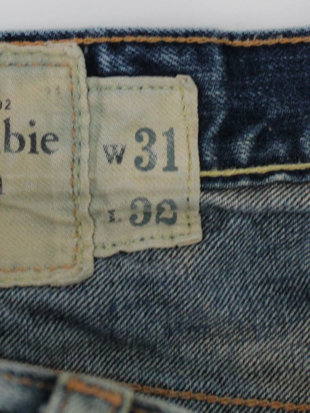 Vintage Abercrombie & Fitch Mens Jeans 31 x 32 Grunge Distressed Button Fly - Picture 5 of 8